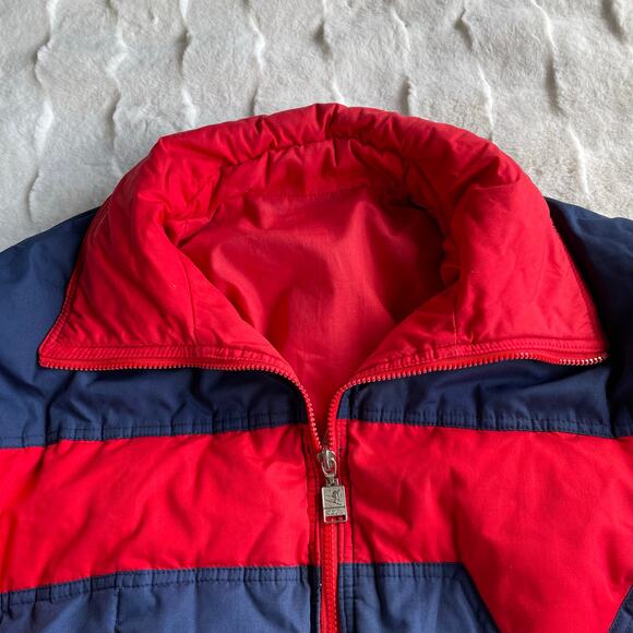 🔥VTG 85” Downhill Racer Down Puffer Jacket Colorblock Retro Outdoor Reversible - Picture 9 of 16